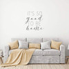 Home Vinyl D'cor ' 'Good to be Home' ' Decoration for Bedroom, Living Room Entryway and Hallways ' Available in Small and Large Sizes and 25 Different Bright Colors