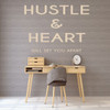 Hustle Wall Decal - Motivational Vinyl Lettering Quote for Sports, School, Business, Home Decor - Gift for Student, Athlete, Business Professional