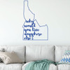 Idaho Wall Decal - Why Would You Live Anywhere Else - State Vinyl Art Silhouette for Home Decor, Living Room or Family Room Decoration