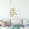 Idaho Wall Decal - Why Would You Live Anywhere Else - State Vinyl Art Silhouette for Home Decor, Living Room or Family Room Decoration