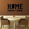 Indiana Wall Decal | 'Home Sweet Home' State Silhouette Vinyl Mural Decal for Living, Dining, Family Room, Office, Bedroom | Red, Black, White, Blue, Other Colors