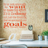 Inspirational Quotes - Motivational Vinyl Wall Quote - It Is Not Enough To Want To Make The Effort It's In The Doing Not Just The Thinking That We Accomplish Our Goals