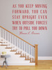 Inspirational Wall Decal - In Move Forward Stay Upright - Bonnie L Oscarson Motivational Quote Vinyl Sticker Design for Home or Bedroom Decor