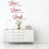 Inspirational Wall Decal - Live Every Moment - Family Vinyl Quotes for Home, Bedroom or Living Room Decor