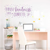 Inspirational Wall Decal - Throw Kindness Like Confetti - Motivational Vinyl Sticker Art for Home Decor, Bedroom, Dorm or Homeschool Decoration