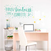 Inspirational Wall Decal - Throw Kindness Like Confetti - Motivational Vinyl Sticker Art for Home Decor, Bedroom, Dorm or Homeschool Decoration