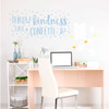 Inspirational Wall Decal - Throw Kindness Like Confetti - Motivational Vinyl Sticker Art for Home Decor, Bedroom, Dorm or Homeschool Decoration