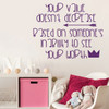 Inspiring Life Quotes Wall Decor Vinyl Decal for Tweens - Your Value Doesn't Decrease - Kids or Teenage Boys or Girl's Bedroom or Playroom Decoration