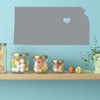 Kansas State - Vinyl Wall Decal, 34th State, Topeka Kansas, Home on the Range"