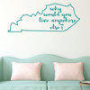 Kentucky Wall Decal - Why Would You Live Anywhere Else - State Vinyl Art Silhouette for Home Decor, Living Room or Family Room Decoration