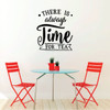 Kitchen Wall Sign - There Is Always Time for Tea - Farmhouse Style Kitchen Decoration and Wall Decor
