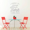 Kitchen Wall Sign - There Is Always Time for Tea - Farmhouse Style Kitchen Decoration and Wall Decor