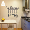 La Cocina Kitchen Vinyl Wall Decor - Spanish or Latin Themed Calcomanias para Cocina