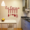La Cocina Kitchen Vinyl Wall Decor - Spanish or Latin Themed Calcomanias para Cocina