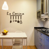 La Cocina Kitchen Vinyl Wall Decor - Spanish or Latin Themed Calcomanias para Cocina