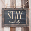 Living Room Wall Decor - Stay Awhile - Vinyl Art Decoration For Home, Bedroom or Family Room
