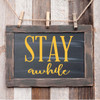 Living Room Wall Decor - Stay Awhile - Vinyl Art Decoration For Home, Bedroom or Family Room