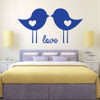 Love Birds - Vinyl Wall Art Decal Sticker - Little Girl Room Decor, Baby Girl Nursery Decor, Cute Room Decor for Teen Girls