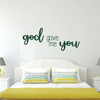 Love Wall Decal - God Gave Me You - Vinyl Bedroom Decor, Home, Living Room or Family Room Decoration