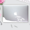 Macbook Decal - Running Horse In Moonlight - Vinyl Sticker Design for Apple Laptop Decor