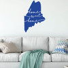 Maine Wall Decal - Home Sweet Home - State Silhouette Vinyl Art for Home Decor, Living Room or Family Room Decoration