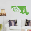 Maryland Wall Decal - State Silhouette Vinyl Art for Home Decor, Living Room or Family Room Decoration