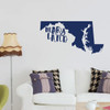 Maryland Wall Decal - State Silhouette Vinyl Art for Home Decor, Living Room or Family Room Decoration