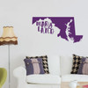Maryland Wall Decal - State Silhouette Vinyl Art for Home Decor, Living Room or Family Room Decoration