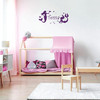 Mermaid Wall Decal - Personalized Vinyl Decor for Girl's Bedroom, Bathroom, Playroom or Nursery Decoration