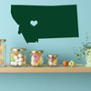 Montana Decal - Vinyl Wall Decor, 41st State, Helena Montana, Midwestern United States, Big Sky country