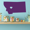 Montana Decal - Vinyl Wall Decor, 41st State, Helena Montana, Midwestern United States, Big Sky country