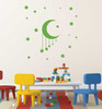 Moon and Stars Baby Room, Bedroom Vinyl Decals, Children Room Decor, Children's Playrooms Vinyl Decoration, Wall Vinyl Decals