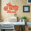 Motorcycle Wall Decal - Personalized Vinyl Art for Home Decor Office or Garage Decoration