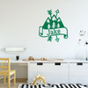 Mountain Wall Decal - Personalized Vinyl Decoration For Boy's Bedroom, Playroom Or Study Area