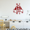 Mountain Wall Decal - Personalized Vinyl Decoration For Boy's Bedroom, Playroom Or Study Area