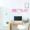 Music Symbol Decal - Vinyl Wall Decor - Musician Gifts For Bedroom, Playroom or Studio Room Decoration