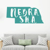 Nebraska Wall Decal - State Silhouette Vinyl Art for Home Decor, Living Room or Family Room Decoration
