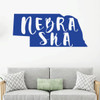 Nebraska Wall Decal - State Silhouette Vinyl Art for Home Decor, Living Room or Family Room Decoration