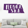 Nebraska Wall Decal - State Silhouette Vinyl Art for Home Decor, Living Room or Family Room Decoration