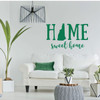 New Hampshire Wall Decor - Home Sweet Home Decal - Vinyl Art For Living Dining, Family Room, or Entryway Decor