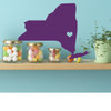 New York State Wall Decal with NYC Capitol Heart, Northeastern United States, 11th State, Albany New York