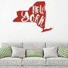 New York Wall Decal - State Silhouette Vinyl Art for Home Decor, Living Room or Family Room Decoration
