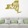 New York Wall Decal - State Silhouette Vinyl Art for Home Decor, Living Room or Family Room Decoration