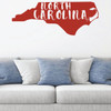 North Carolina Wall Decal - State Silhouette Vinyl Art for Home Decor, Living Room or Family Room Decoration