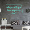 North Dakota Wall Decor - Why Would You Live Anywhere Else - State Vinyl Decal Silhouette for Home Decor, Living Room or Family Room Decoration