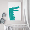 Nursery Wall Decal - Cute Crocodile - Vinyl Decorations for Baby's Bedroom or Playroom
