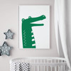 Nursery Wall Decal - Cute Crocodile - Vinyl Decorations for Baby's Bedroom or Playroom
