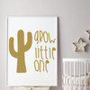 Nursery Wall Decal - Grow Little One - Vinyl Decorations for Baby's Bedroom, Playroom or Study Area
