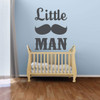 Nursery Wall Decal - Little Man Mustache - Vinyl Wall Decor for Baby's Room, Bedroom or Play Room.