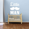 Nursery Wall Decal - Little Man Mustache - Vinyl Wall Decor for Baby's Room, Bedroom or Play Room.
